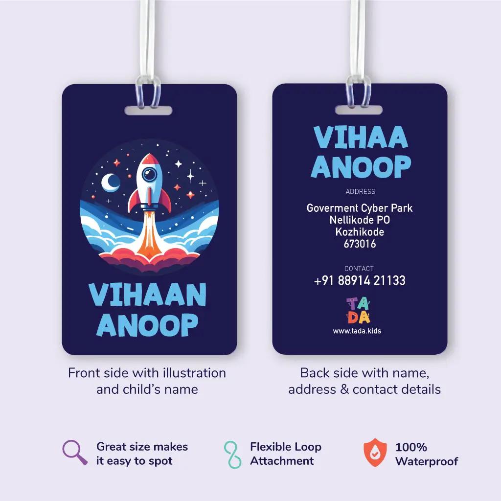 Custom Name Tags for School Bags TADA KIDS