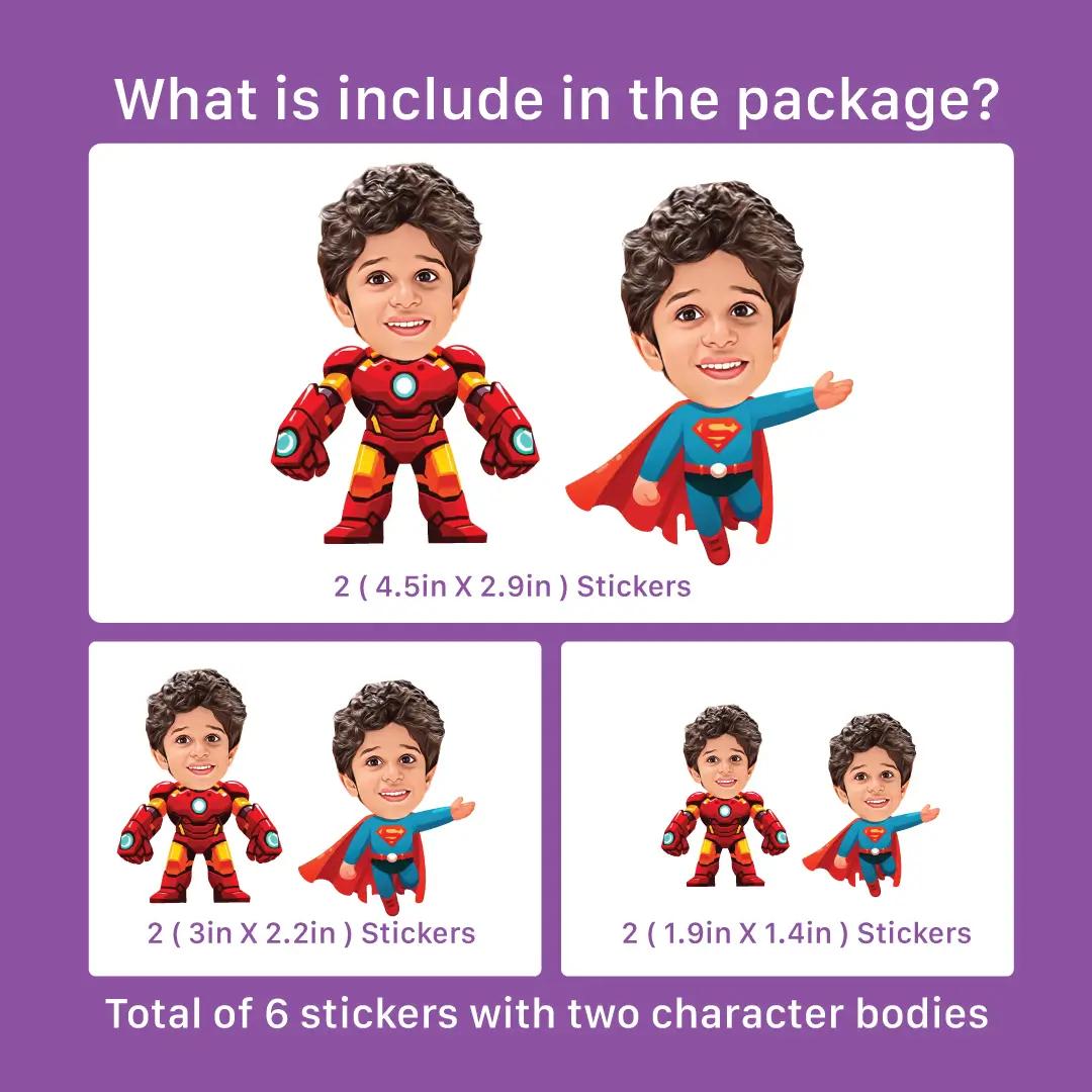 Caracter Sticker Custom Cartoon Character Stickers | TADA KIDS